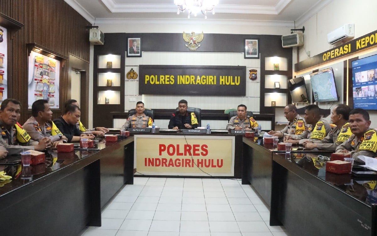 Untuk Menjaga Perayaan Pilkada yang Damai, Polda Riau Menurunkan Tim Asistensi ke Polres Inhu